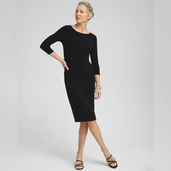 Chico's | Dresses | Chicos Travelers Classic Dress Nwt | Poshmark